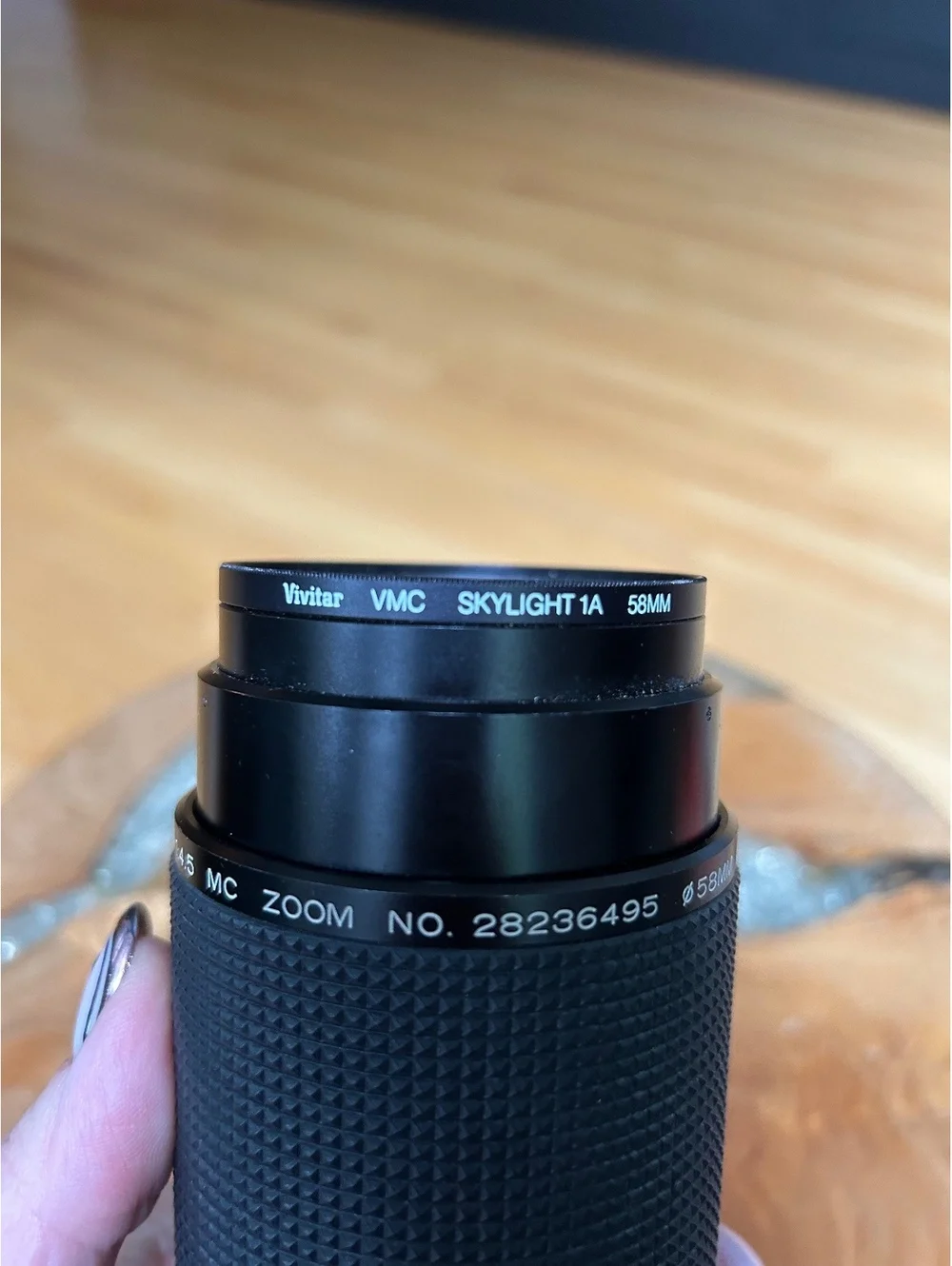 Vintage Vivitar 80-200mm Zoom Camera Lens 1:4.5 MC No.28170921 58MM